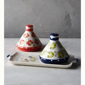 NIB Anthropologie Isidre Salt & Pepper Server